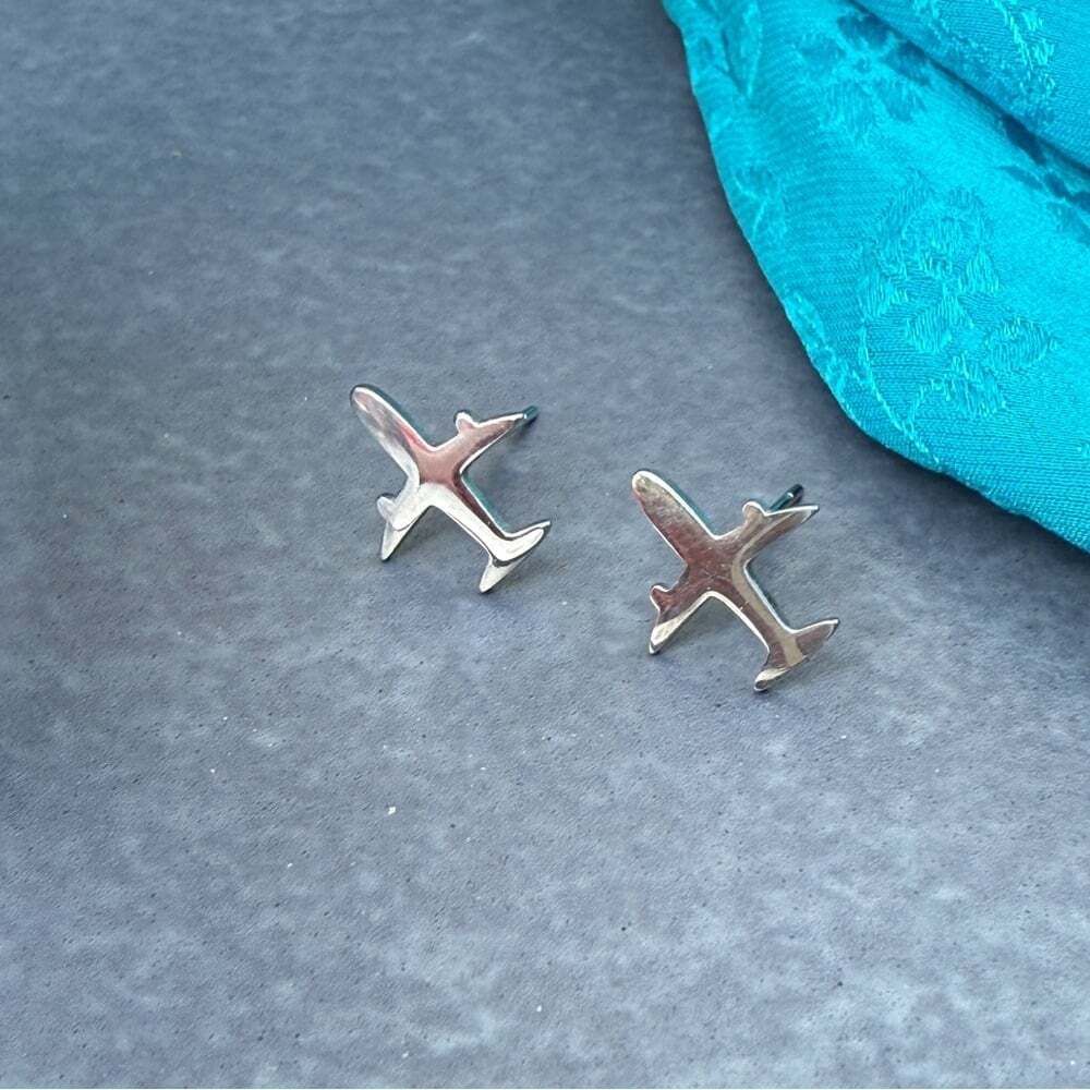 Airplane ✈️ Travel Stud Earrings Small Size